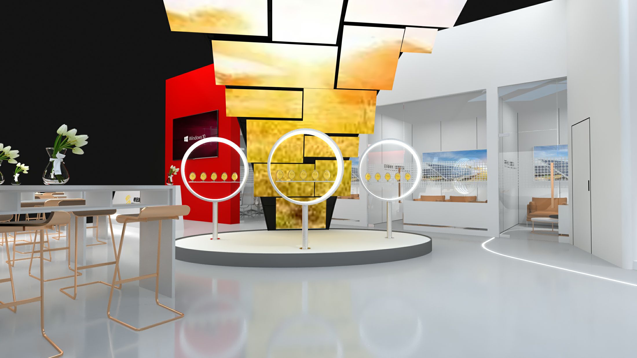 明冠新材展位設(shè)計搭建突顯科技，在2022光伏展上呈現(xiàn)更多研發(fā)成果